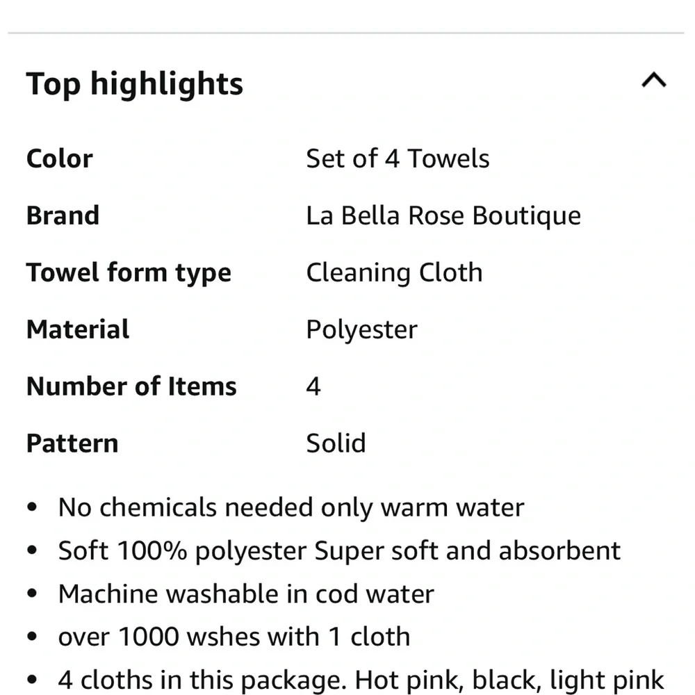 Makeup Remover Cloth Microfiber Cleaning Cloth (Set of 4 Towels) Blue Pink Black